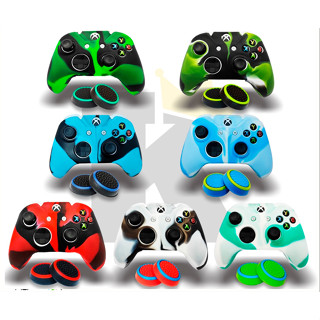 Case de Silicone Controle de Xbox One S / X / Capa de Proteção + Grips Protetor do Analógico Antiderrapante lindas cores