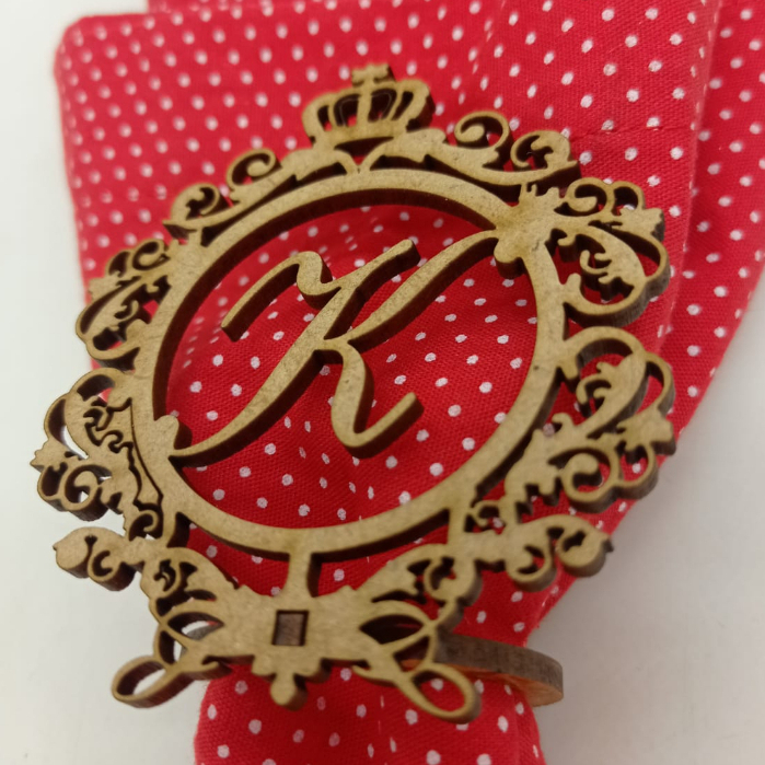 Anel Porta Guardanapo de Casamento Personalizado MDF