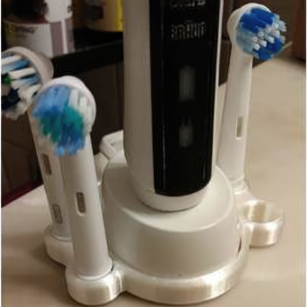 Suporte para escova de dentes oral b com 4 slots para refis