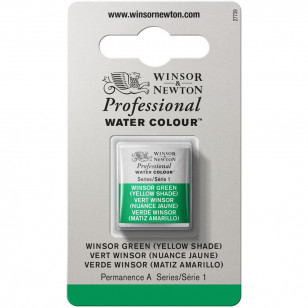 Tinta Aquarela Winsor & Newton Profissional Pastilha S1 721 Winsor Green (Yellow Shade)