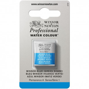 Tinta Aquarela Winsor & Newton Profissional Pastilha S1 707 Winsor Blue (Green Shade)