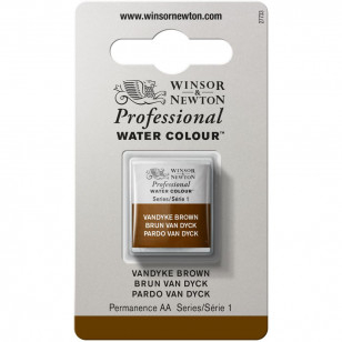 Tinta Aquarela Winsor & Newton Profissional Pastilha S1 676 Vandyke Brown