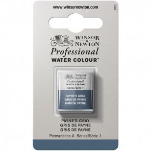 Tinta Aquarela Winsor & Newton Profissional Pastilha S1 465 Payne's Gray