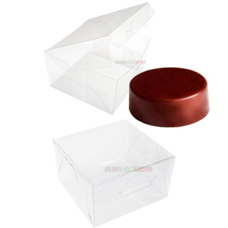 20 Caixas De Acetato 6x6x4 Transparentes para pão de mel Bem Casado Doces Pão de Mel Lembrancinhas em Oferta na Shopee