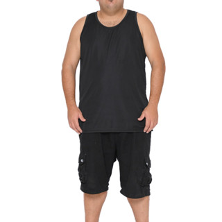 Regata Masculina Plus Size Dry Fit Academia Básica Verão