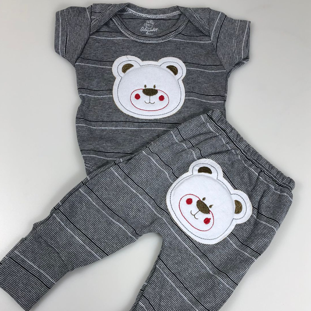 Conjunto Body E Mijão Liquidação Cores Variadas Conjunto Menino Menina Sortido Alyaht REF....