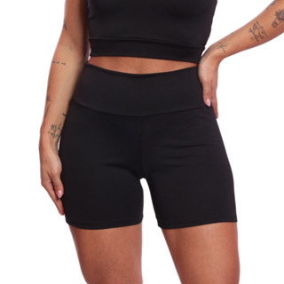 Shorts De Academia Feminino Bermuda Legging Com Cós Médio