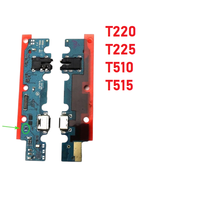 Placa Conector de Carga Flex Microfone Galaxy Tablete Tab A7 Lite T220 / T225 / T510 / T515 Dock Turbo Carga Rápido