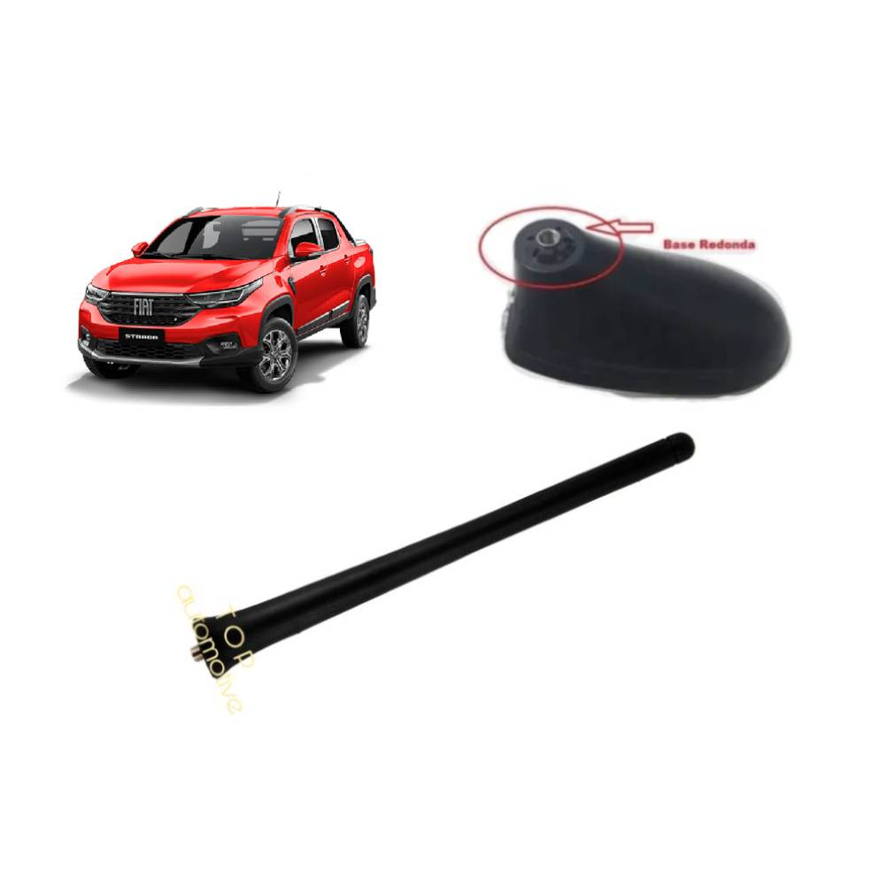 Haste Antena Traseira Nova Strada Encaixe Redondo 2022 2023 2024 Rosca 6mm em Oferta na Shopee