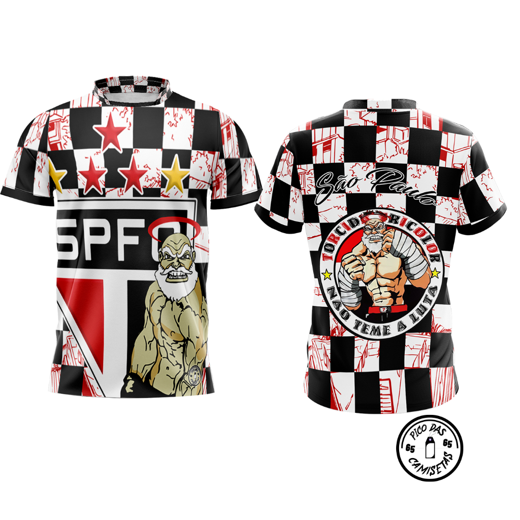 CAMISETA QUEBRADA SÃO PAULO XADREZ -18