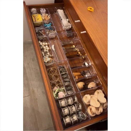 Kit 21 Organizadores Multiuso Modulares de Acrílico Cristal — foto 4