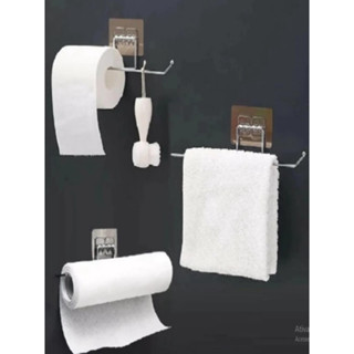 Suporte para papel higiênico/papel toalhas/toalhas de banheiro/cozinha/banheiro armazenamento doméstico alto adesivos sem furos