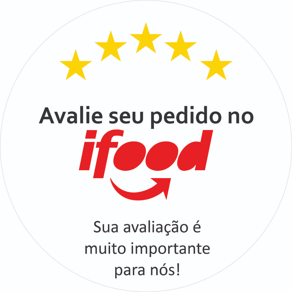 Adesivos 4x4 para o IFood Delivery / Vinil à prova d'água