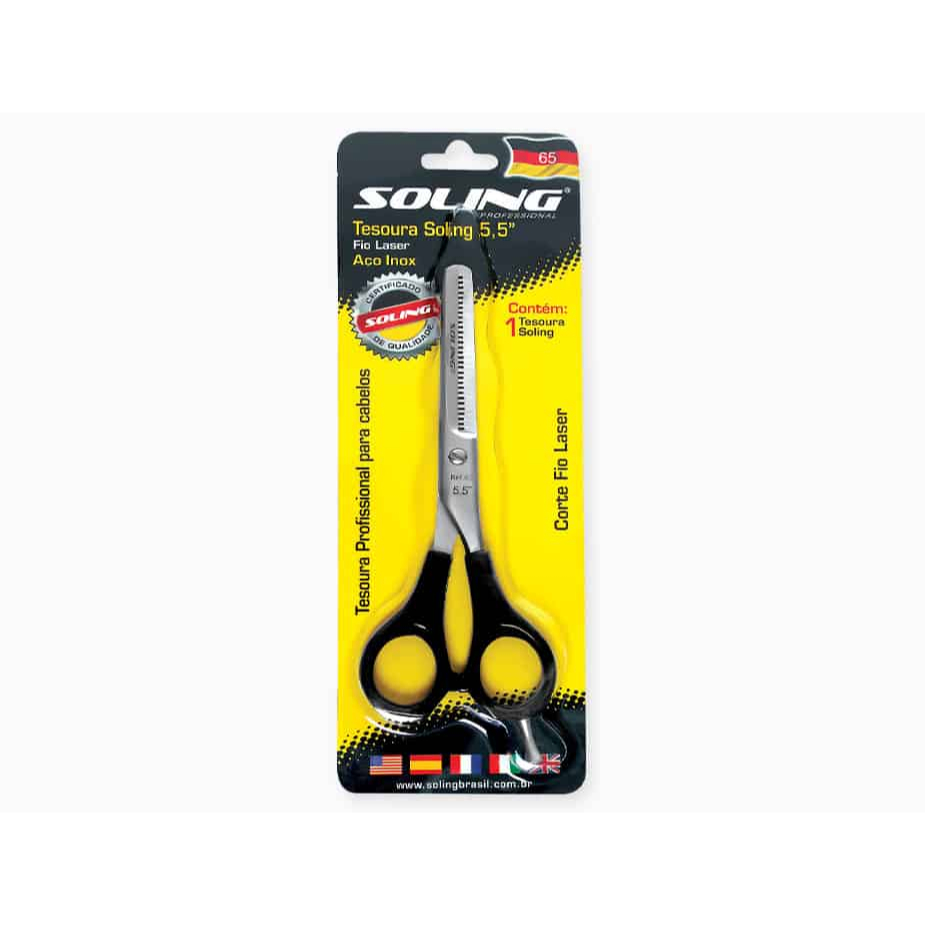 Tesoura 5,5″ Corte Fio Laser ref. 65 Soling