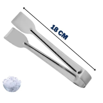 Pegador Pegadores De Frios 18cm Doces Gelo Pinça Salgados Lanches Em Inox Universal Original