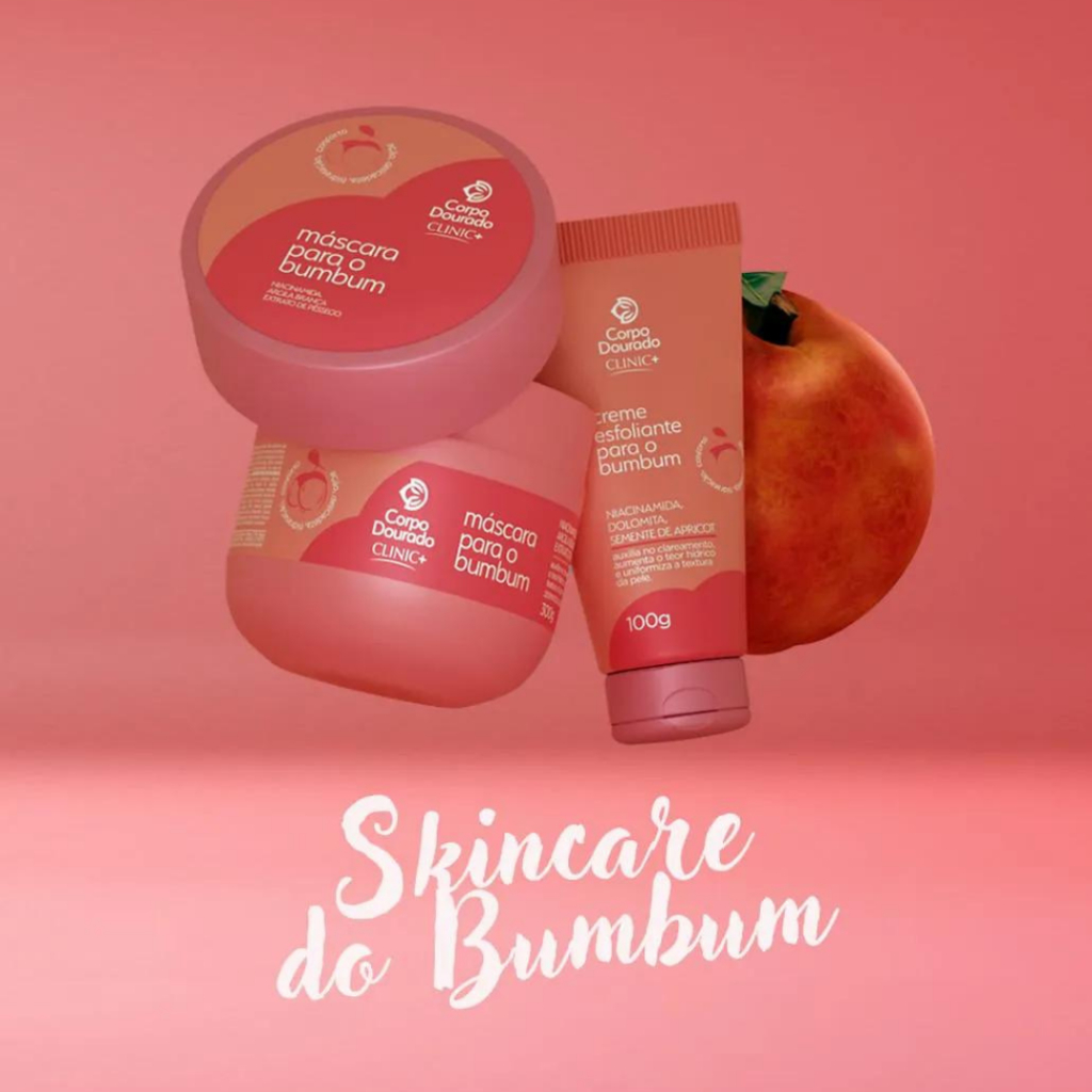 Máscara para o Bumbum 300g + Creme Esfoliante para Bumbum 100g - CORPO DOURADO
