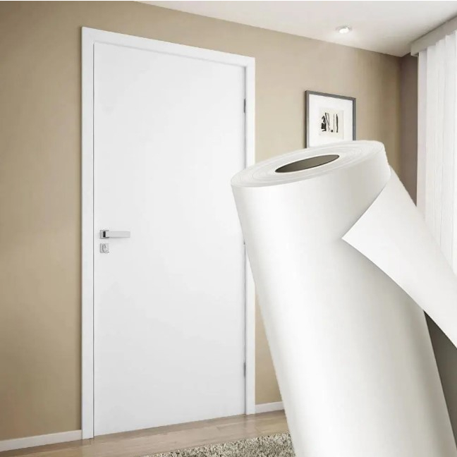 Papel de Parede Branco Adesivo Envelopamento Decoração Lavavél em Oferta na Shopee