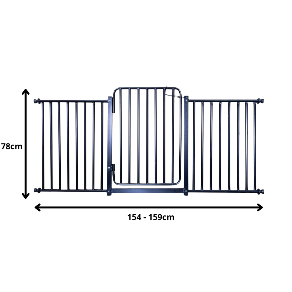 Portão Grade Reforçado Pet Segurança Cachorro e Crianças 154 A 159 cm