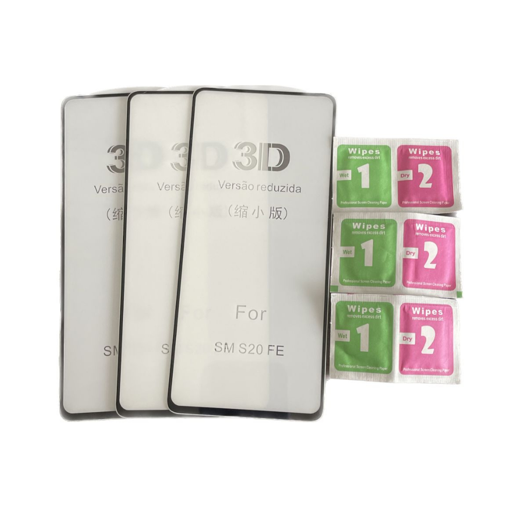 Promoção!! Três Películas 3D Galaxy S20 FE + Kit De Limpeza