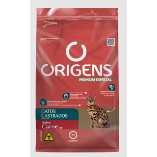 Ração Origens Gatos Castrados Sabor Carne 10,1kg Adimax