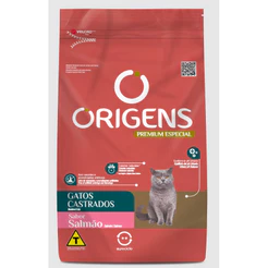 Origens Gatos Ração Castrados Sabor Salmão 10,1kg Adimax