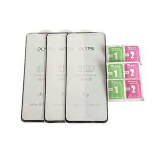 Conjunto de 3 Películas 3D para Redmi Note 11 Pro 5G + Kits de Limpeza da Tela