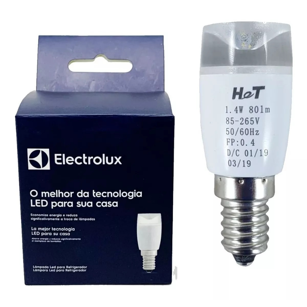 Lâmpada Led E14 Geladeira Electrolux Original 1,4w A15758201