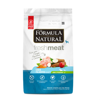 Ração Fórmula Natural Fresh Meat Cães Filhotes Porte Mini e Pequeno 2,5kg Adimax