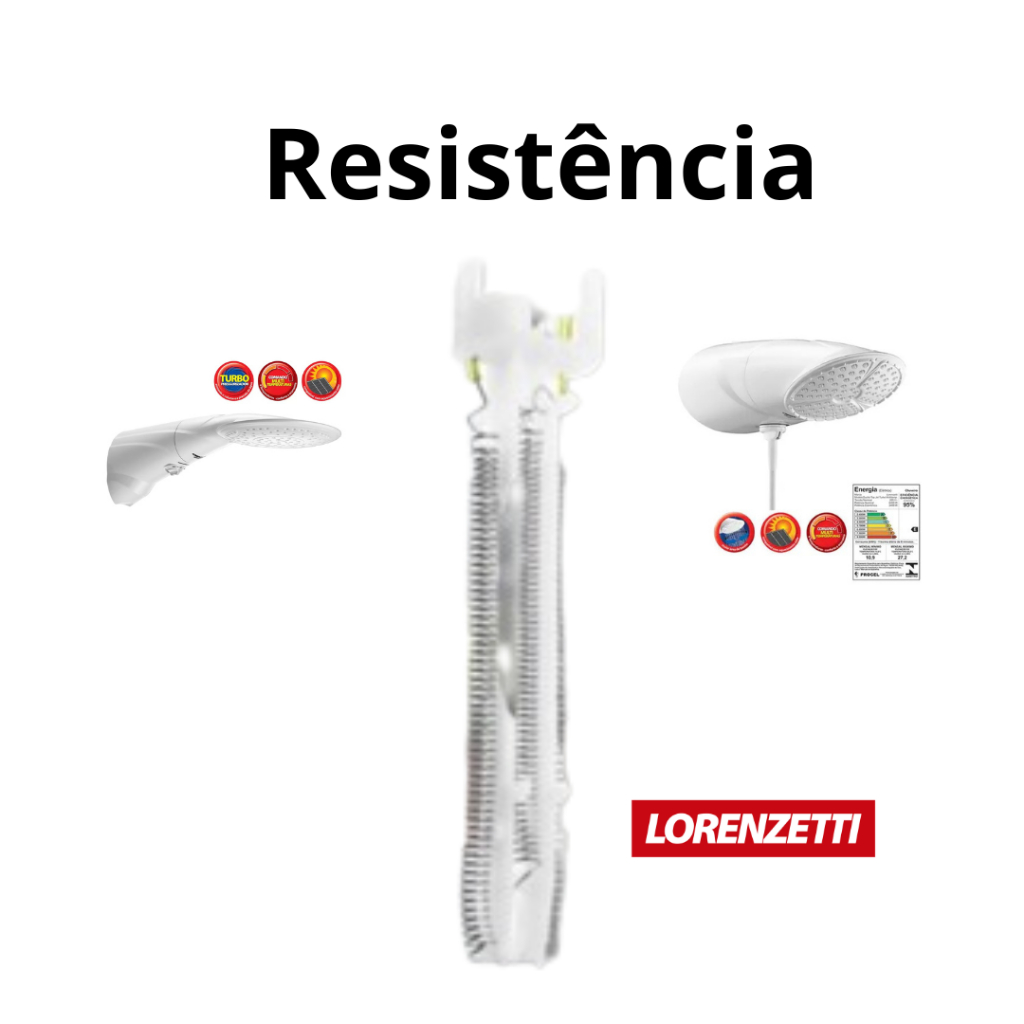 Resistência Super  Top Jet *E Advanced Turbo Multitemperatura E Eletrônica 127V E 220V 5.500W 6.400W 7.500W Chuveiro Ducha Similar