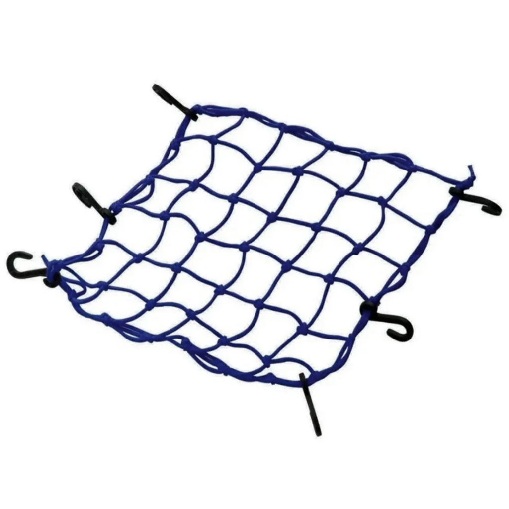 Rede Elástica Aranha Moto Capacete 45 Cm X 45 Cm Bagageiro