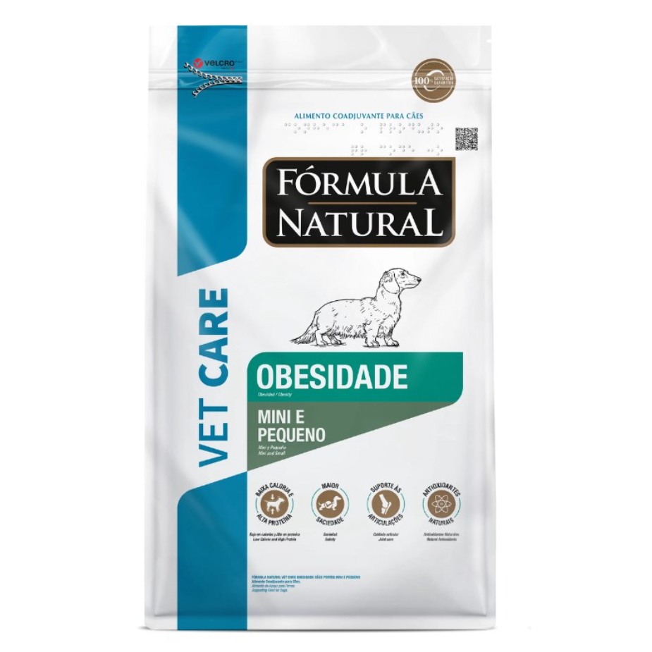 Ração Fórmula Natural Vet Care Cães Obesos Porte Mini e Pequeno 2kg Adimax - Pets