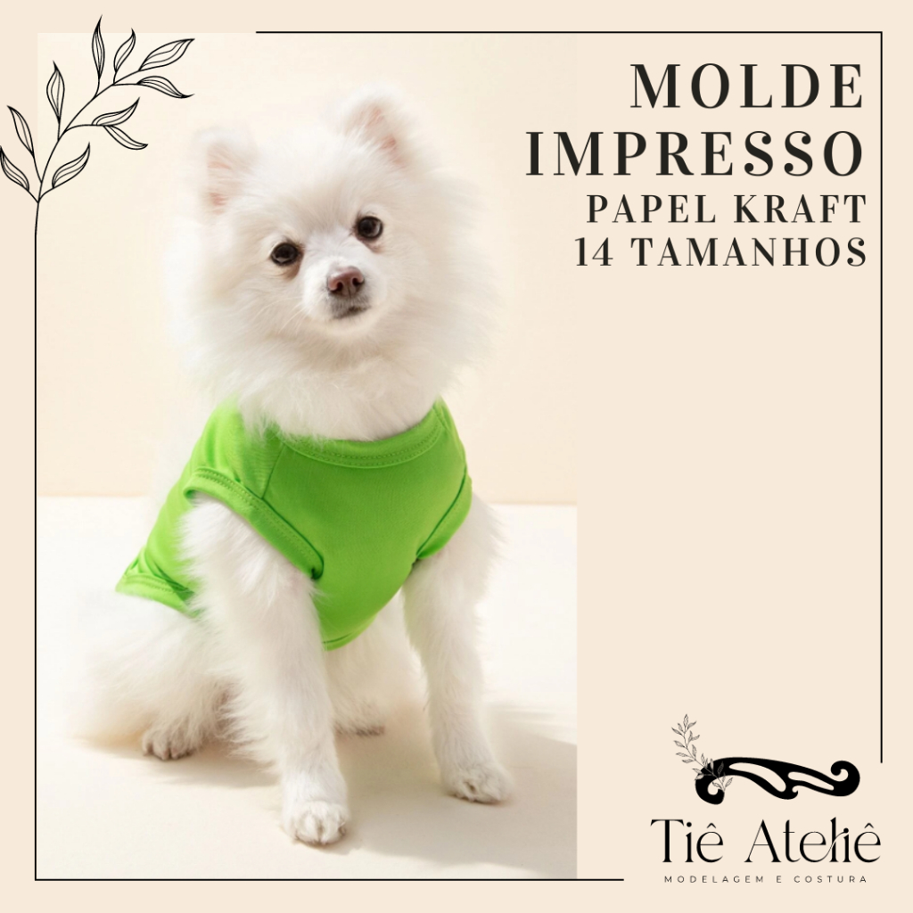 MOLDE PARA COSTURA DE ROUPINHA PET CACHORRO MODELAGEM EM PAPEL KRAFT