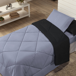Edredom Infantil Dupla Face Ternura 04 Pçs Solteiro Barato em Oferta na Shopee