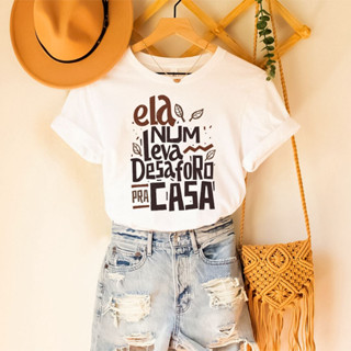 T-shirt blusa camiseta feminina estampa nordestina