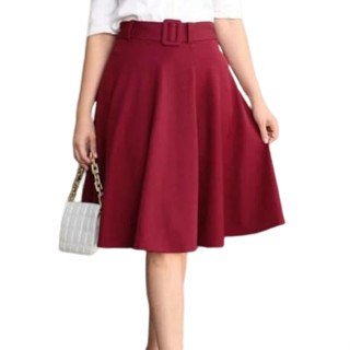 Saia Gode Com Cinto Forrado malha crepe Moda Evangelica