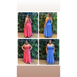 vestido longo plus