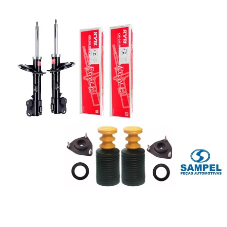 Par Amortecedor Dianteiro Kayaba + Kit Sampel Mitsubishi Asx 11...16