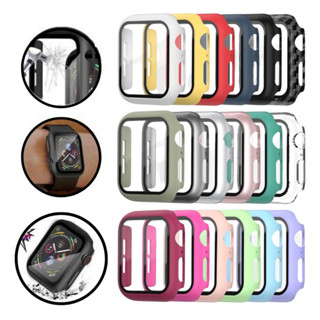 Case Para Apple Watch 2 3 4 5 6 7 8 Iwo Capa Vidro 38mm 40mm 41mm 42mm 44mm 45mm