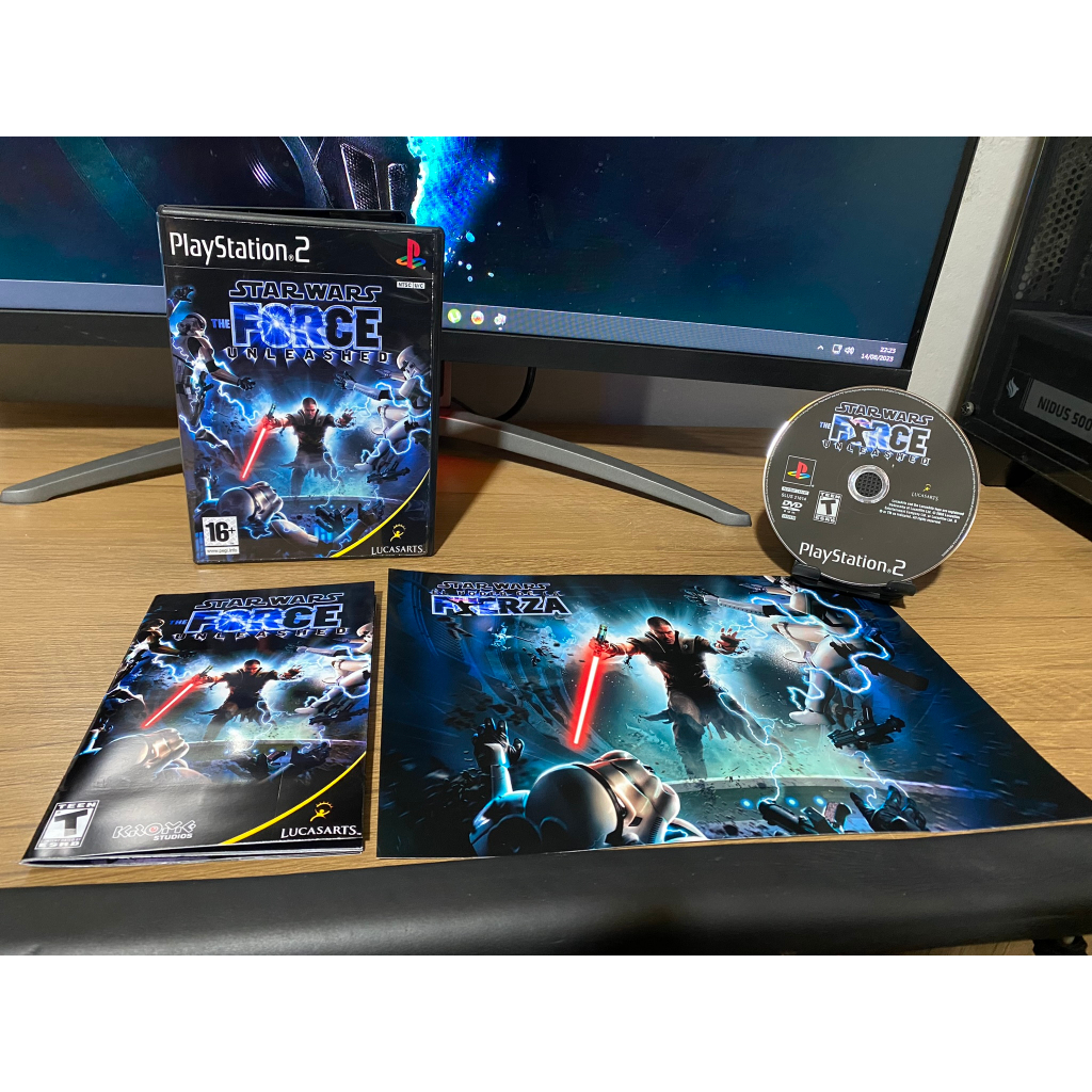 Star Wars The Force Unleashed com Pôster/Manual para PS2