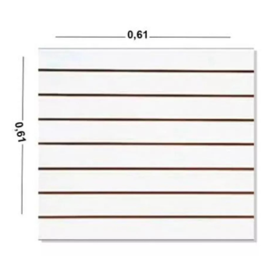 Painel Canaletado 061 X 061 Acompanha Ganchos em Oferta na Shopee