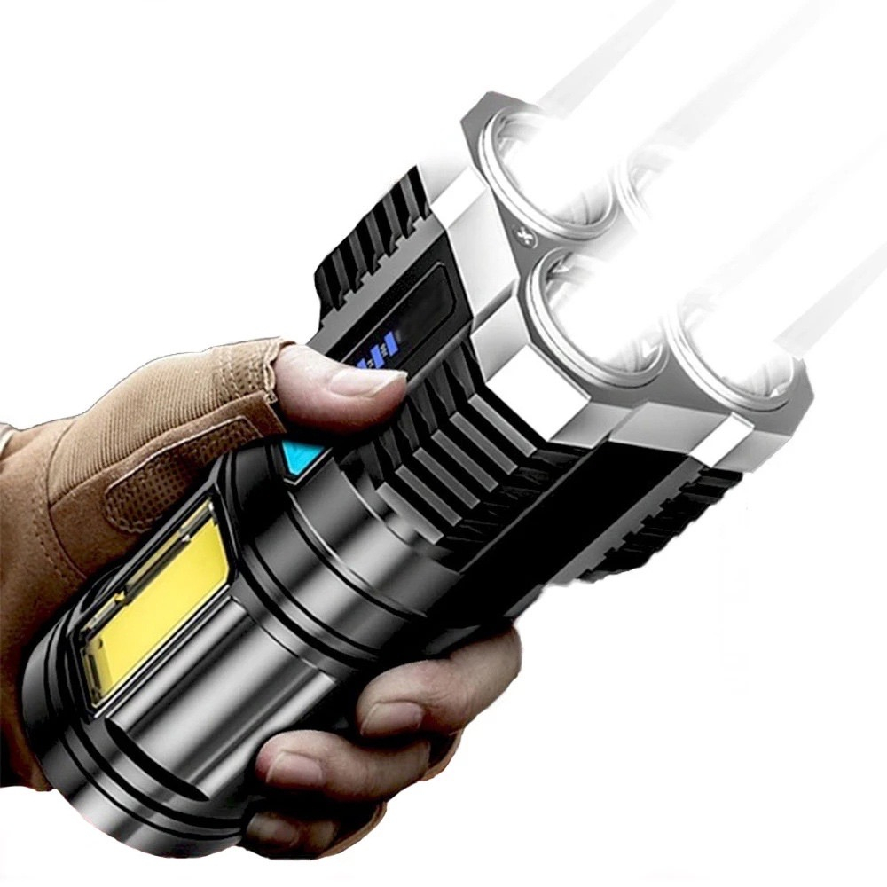 Lanterna Tatica Recarregavel Sitio Led pesca camping
