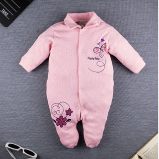 Macacao de Bebe em Suedine com Desenho 100% Algodão - (P/M/G)