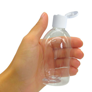 5 Frascos Plástico 100ml Fliptop Shampoo Álcool Gel Cremes