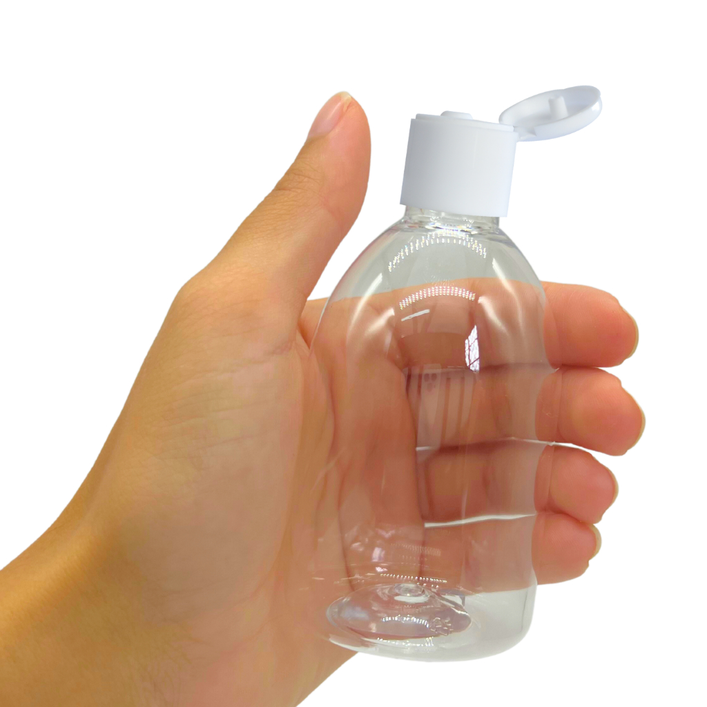 100 Frascos Plástico 100ml Fliptop Shampoo Álcool Gel Cremes