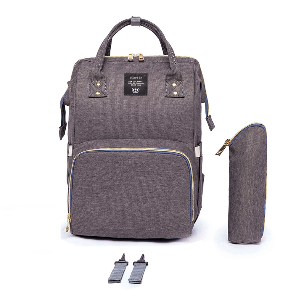 Mochila Maternidade Lequeen Mamãe Bebê Passeio Viagem Com Bolso Térmico em Oferta na Shopee