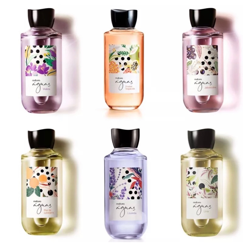 Colônia Natura Águas 170ml Várias Opções Lavanda Jabuticaba Tropicais Lírio Laranjeira Violeta