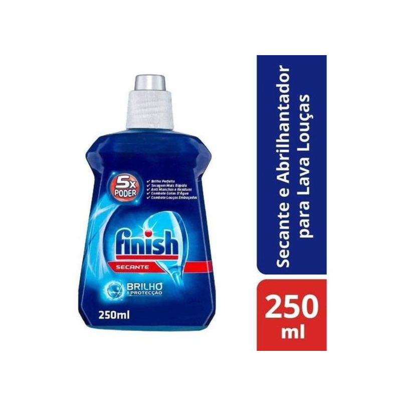 Secante Abrilhantador para Máquina de Lavar Louças Finish Frasco 250ml