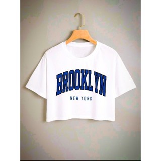 CROPPED 100%ALGODÃO TENDÊNCIA BROOKLYN