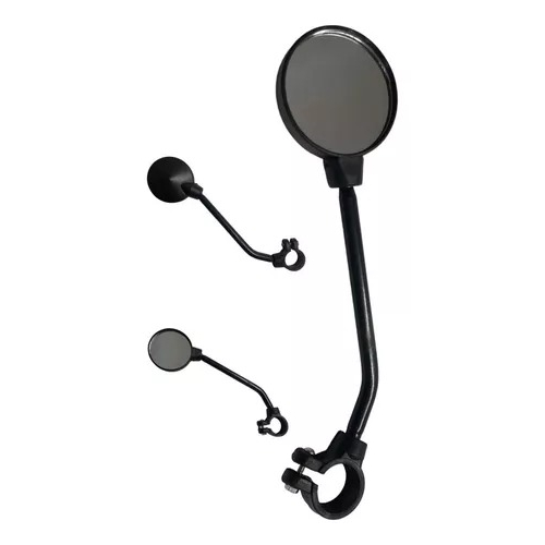 Espelho Retrovisor Bike Redondo Preto Bicicleta Speed Mtb em Oferta na Shopee