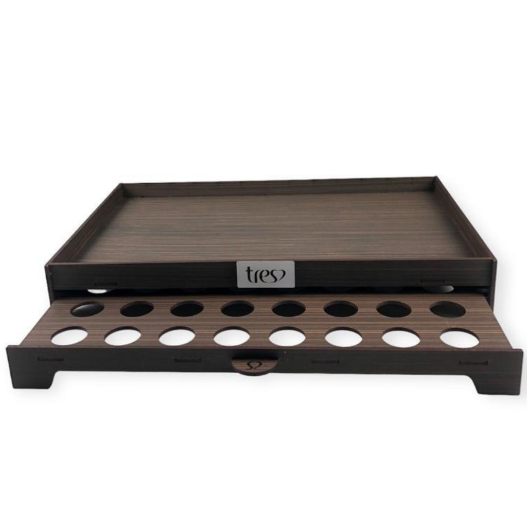 Bandeja Com Gaveta Porta Cápsulas de Café Três Corações MDF Decoração Cozinha Linda Peça